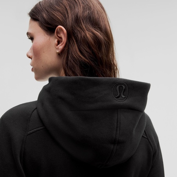 Lululemon Oversized Scuba Half Zip Hoodie M/L Black with Gold Zipper GUC - Picture 3 of 8